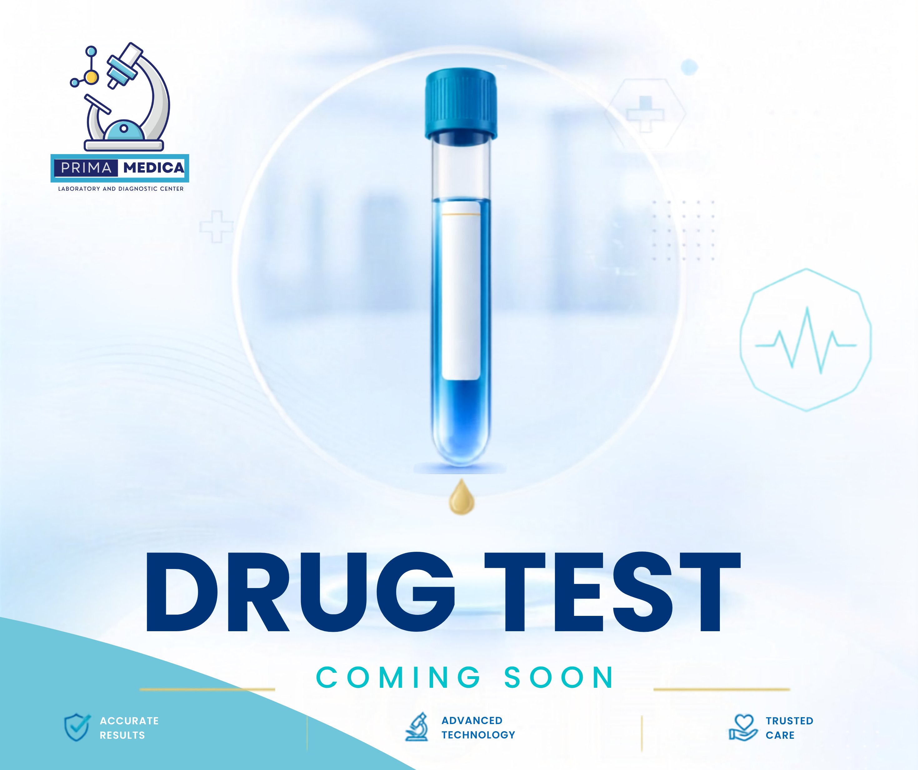 Drug test services at Prima Medica coming soon